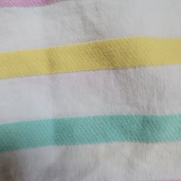 Petit confection 18 month Striped pastel spring promenade top bloomer set outfit - Picture 4 of 7